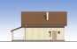 Проект одноэтажного дома с мансардой и террасой Rg5835 Фасад3