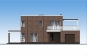 Двухэтажный жилой дом с гаражом и террасами Rg5845z (Зеркальная версия) Фасад1