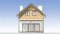 Одноэтажный дом с мансардой, французским балконом и террасой Rg5851 Фасад3