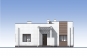 Одноэтажный дом с террасой и плоской крышей Rg5855 Фасад1