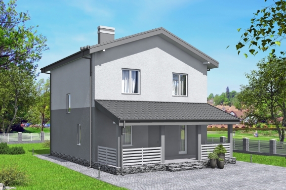 Rg5859 - Двухэтажный дом с террасой