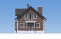 Одноэтажный жилой дом с мансардой, террасой и балконами Rg5863z (Зеркальная версия) Фасад1