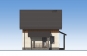 Одноэтажный жилой дом с мансардой и террасой Rg5870z (Зеркальная версия) Фасад4