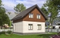 Одноэтажный жилой дом с мансардой и террасой Rg5870z (Зеркальная версия) Вид3