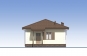 Одноэтажный жилой дом с террасой и парилкой Rg5874 Фасад1