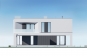 Двухэтажный дом с террасами, балконом и гаражом на 2 машины Rg5887z (Зеркальная версия) Фасад3