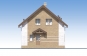 Одноэтажный дом с мансардой, террасой, балконом и камином Rg6005z (Зеркальная версия) Фасад1