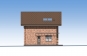 Одноэтажный дом с мансардой, террасой и витражным остеклением Rg6007z (Зеркальная версия) Фасад1
