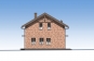 Одноэтажный дом с мансардой, террасой и витражным остеклением Rg6007z (Зеркальная версия) Фасад2
