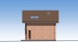 Одноэтажный дом с мансардой, террасой и витражным остеклением Rg6007 Фасад3