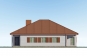Одноэтажный дом с террасами и гаражом на две машины Rg6011z (Зеркальная версия) Фасад3
