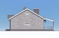 Одноэтажный дом с большой террасой, двумя спальнями и камином. Rg6019z (Зеркальная версия) Фасад2