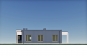 Одноэтажный современный дом с плоской кровлей, террасой, 3 cпальнями и кабинетом Rg6028 Фасад4