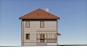Двухэтажный дом на склоне с отделкой сайдингом, террасой и 4 cпальнями Rg6030 Фасад1
