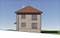 Двухэтажный дом на склоне с отделкой сайдингом, террасой и 4 cпальнями Rg6030 Фасад3