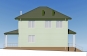 Двухэтажный дом, облицованный сайдингом, с подпольем и пятью спальнями Rg6039z (Зеркальная версия) Фасад2