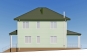 Двухэтажный дом, облицованный сайдингом, с подпольем и пятью спальнями Rg6039z (Зеркальная версия) Фасад4