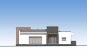 Одноэтажный дом с гаражом и террасой Rg6046 Фасад3