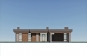 Одноэтажный дом с плоской кровлей, навесом для автомобилей и террасой Rg6049 Фасад1