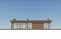 Одноэтажный дом с плоской кровлей, навесом для автомобилей и террасой Rg6049 Фасад3