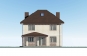 Двухэтажный дом с мансардой, террасой, четырьмя спальнями и отделкой облицовочным кирпичом Rg6054 Фасад3
