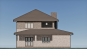 Двухэтажный дом с гаражом, террасой, балконом и отделкой облицовочным кирпичом Rg6058 Фасад3