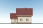 Одноэтажный дом с гаражом, мансардой и гостиной с камином Rg6063z (Зеркальная версия) Фасад3