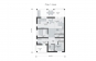 Двухэтажный дом с большой гостиной-столовой, террасой и балконом Rg6067z (Зеркальная версия) План2
