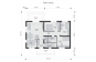 Одноэтажный дом с террасой, 3 спальнями и отделкой штукатуркой Rg6068z (Зеркальная версия) План2