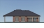 Одноэтажный дом с террасой, 3 спальнями и навесом на 2 автомобиля Rg6072 Фасад3