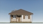 Одноэтажный дом с террасой, 1 спальней и парилкой Rg6079 Фасад1