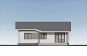 Одноэтажный дом с террасой, 3 спальнями и отделкой штукатуркой Rg6090z (Зеркальная версия) Фасад3