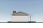 Одноэтажный дом с террасой, 3 спальнями и отделкой штукатуркой Rg6090z (Зеркальная версия) Фасад4