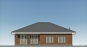 Проект одноэтажного дома с террасой, 3 спальнями и отделкой облицовочным кирпичом Rg6093z (Зеркальная версия) Фасад3