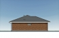 Проект одноэтажного дома с террасой, 3 спальнями и отделкой облицовочным кирпичом Rg6093 Фасад4