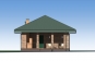 Одноэтажный дом с таррасой и уличной печью-камином Rg6101 Фасад1