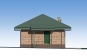 Одноэтажный дом с таррасой и уличной печью-камином Rg6101z (Зеркальная версия) Фасад3