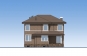 Двухэтажного жилого дома с подвалом, террасой, гаражом и балконом Rg6103z (Зеркальная версия) Фасад3