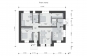Одноэтажный дом со вторым светом, 3 спальнями и отделкой облицовочным кирпичом Rg6104z (Зеркальная версия) План2