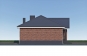 Одноэтажный дом со вторым светом, 3 спальнями и отделкой облицовочным кирпичом Rg6104z (Зеркальная версия) Фасад2