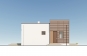Одноэтажный дом с тремя спальнями и плоской неэксплуатируемой крышей Rg6117z (Зеркальная версия) Фасад4