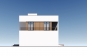 Двухэтажный дом с тремя спальнями, кабинетом и балконами Rg6119z (Зеркальная версия) Фасад4