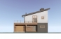 Одноэтажный жилой дом с мансардой, террасой, гаражом и балконом Rg6121z (Зеркальная версия) Фасад1