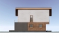 Одноэтажный жилой дом с мансардой, террасой, гаражом и балконом Rg6121z (Зеркальная версия) Фасад2