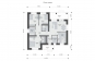 Одноэтажный дом с террасой, 3 спальнями и отделкой облицовочным кирпичом Rg6124z (Зеркальная версия) План2