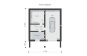 Одноэтажный дом с подвалом, гаражом и мансардой Rg6134z (Зеркальная версия) План1
