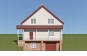 Одноэтажный дом с подвалом, гаражом и мансардой Rg6134z (Зеркальная версия) Фасад1