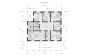 Одноэтажный дом с террасой, 5 спальнями и отделкой штукатуркой Rg6139z (Зеркальная версия) План2