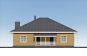 Одноэтажный дом с террасой, 5 спальнями и отделкой штукатуркой Rg6139z (Зеркальная версия) Фасад1