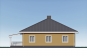 Одноэтажный дом с террасой, 5 спальнями и отделкой штукатуркой Rg6139 Фасад2